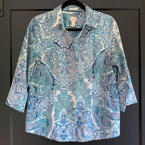 Chico's No Iron Shirt Chico's Size 1